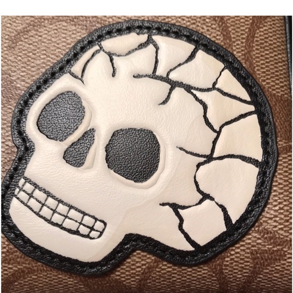 NWT Limited Edition Coach Keith Haring Brown and Black Crossbody Bag - Picture 9 of 12